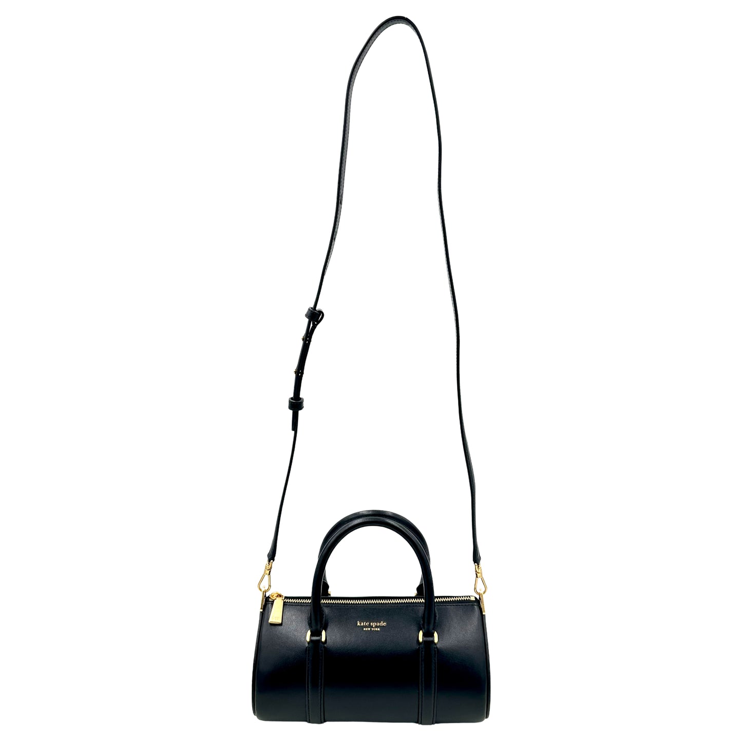 Kate Spade Spade Icon Small East-West Barrel Bag - Black