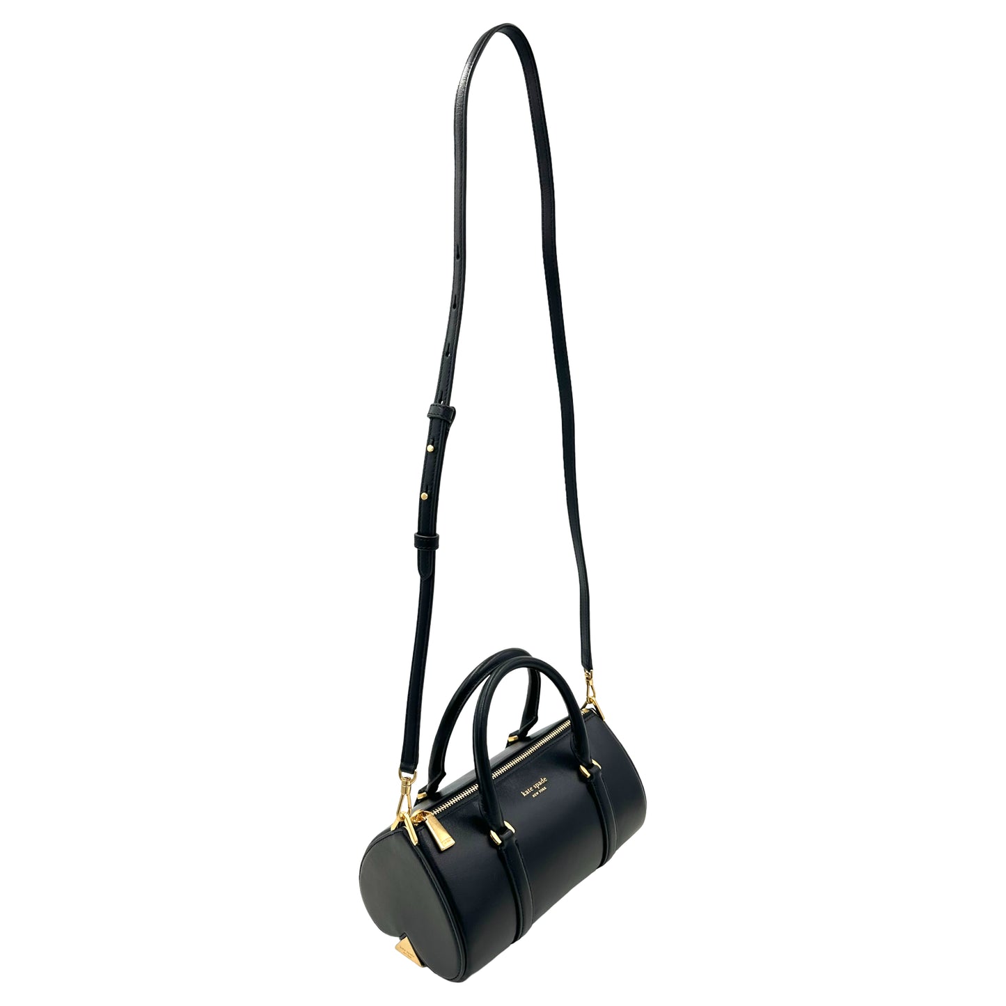 Kate Spade Spade Icon Small East-West Barrel Bag - Black
