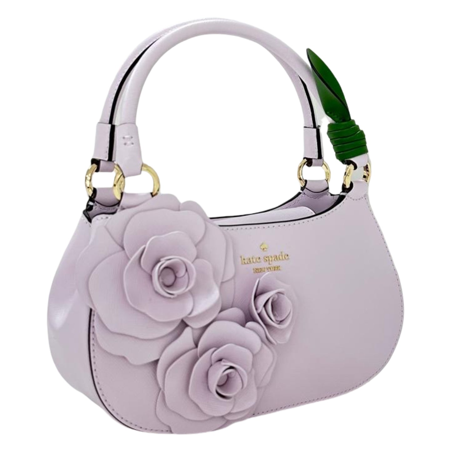 Kate Spade Flora Rose Shoulder Bag-Pale Amethyst