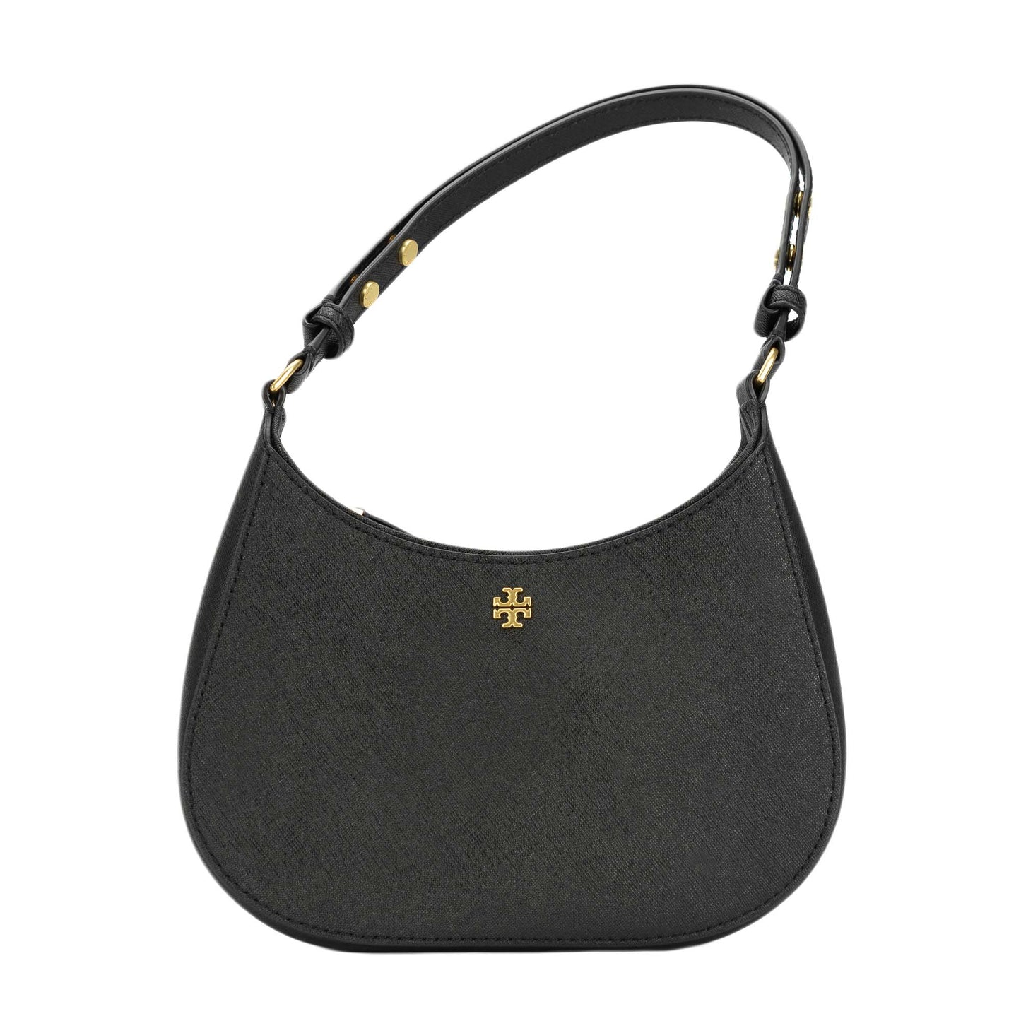 Tory Burch Emerson Saffiano Leather Shoulder Bag - Black