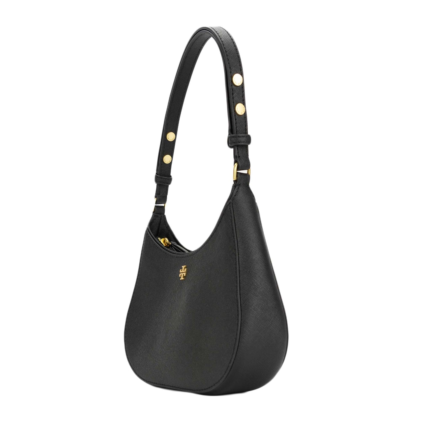 Tory Burch Emerson Saffiano Leather Shoulder Bag - Black
