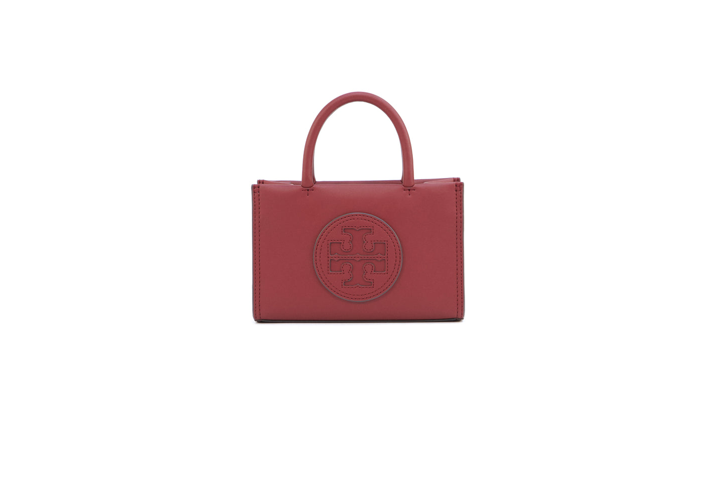 Tory Burch Ella Bio Mini Tote Crossbody Bag - Juneberry Red