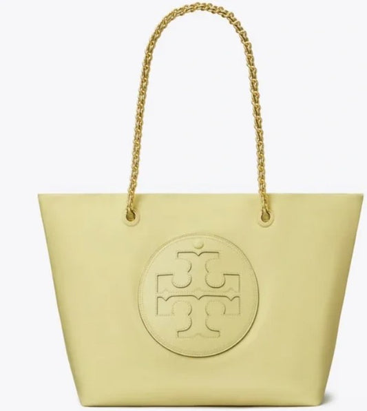 Tory Burch Ella Chain Tote Bag – Lemon Sugar