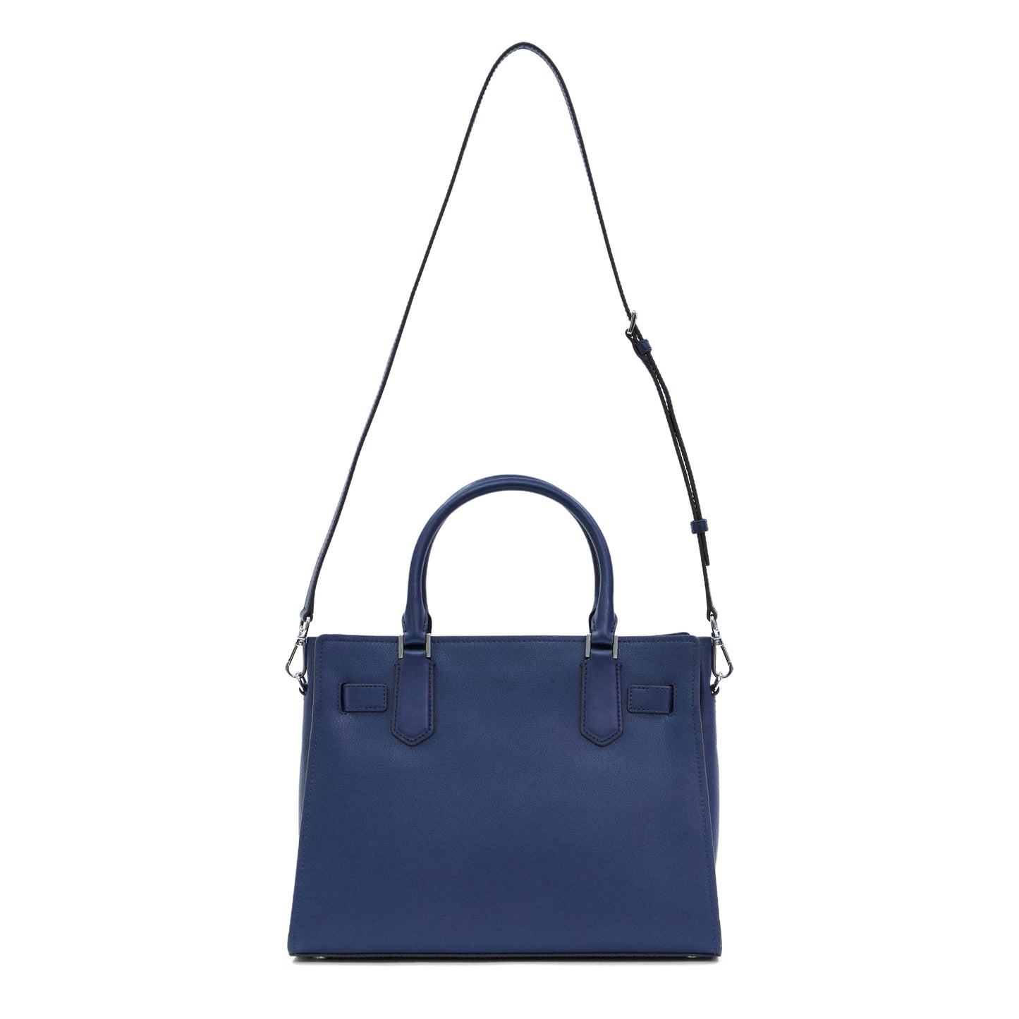 Michael Kors Hamilton Medium Satchel Leather- Navy
