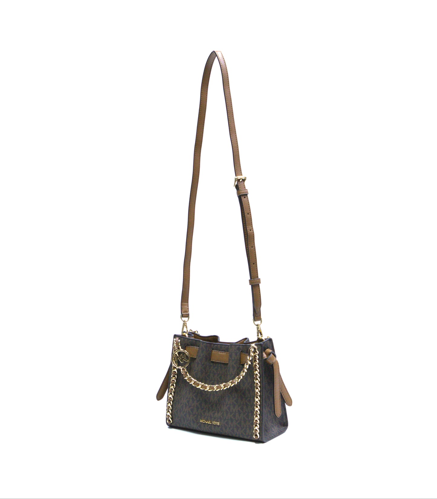 Michael Kors Mina Crossbody Bag- Brown
