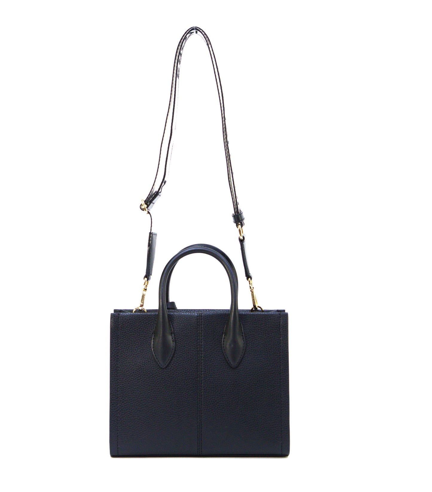 Michael Kors Mirella Small Leather Shopper Crossbody- Black