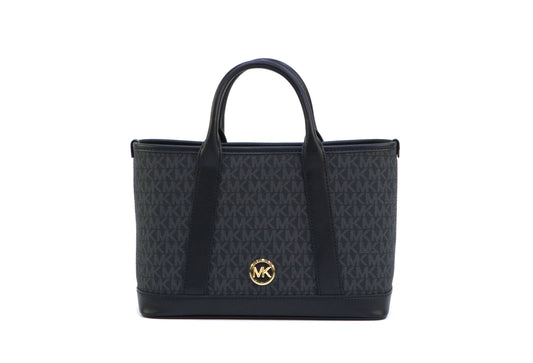 Michael Kors Luisa Small Signature Satchel - Black
