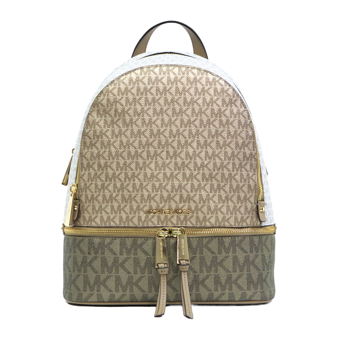 Michael Kors Rhea Zip Medium Backpack - Camel Multi