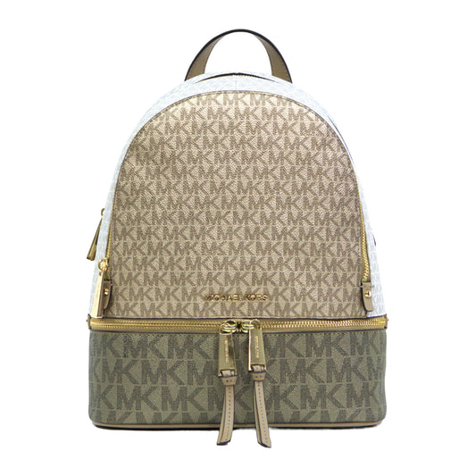 Michael Kors Rhea Zip Medium Backpack - Camel Multi