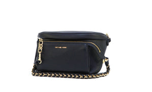 Michael Kors Slater Medium Pebbled Leather Sling Pack - Black - www.unoo.com