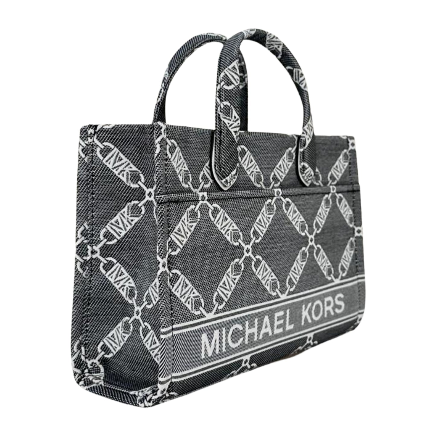 Michael Kors Gigi Small Messenger - Black Optic White