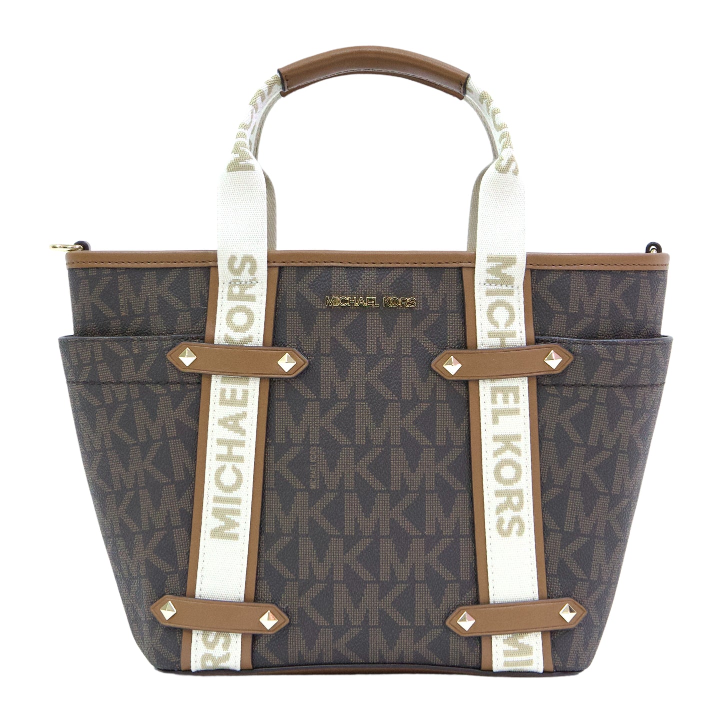 Michael Kors Maeve SM Open Tote- Brown/ Luggage