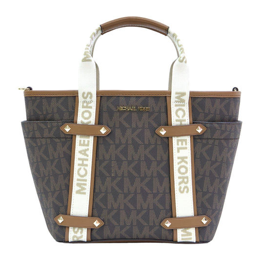 Michael Kors Maeve SM Open Tote- Brown/ Luggage