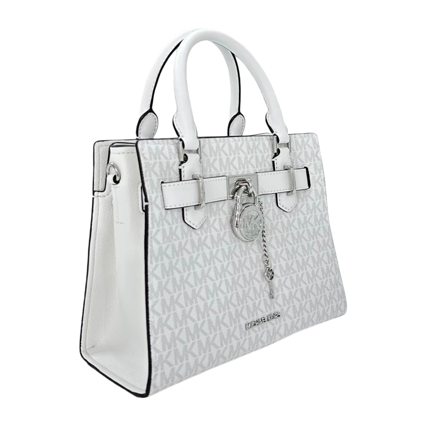 Michael Kors Hamilton Small Monogram Tote- White
