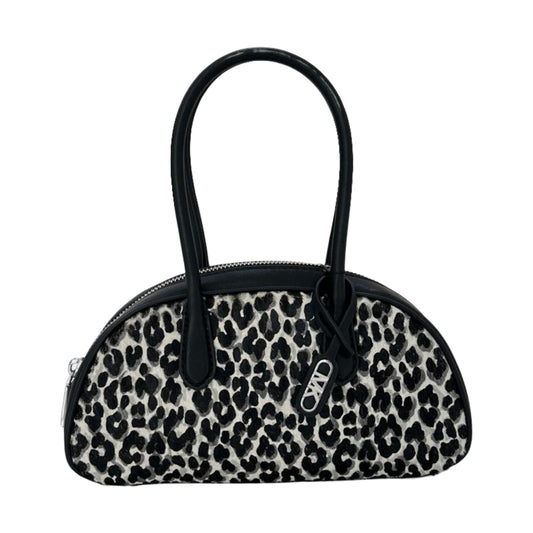 Michael Kors Lulu Small Handle Animal Print  Satchel -Black Multi
