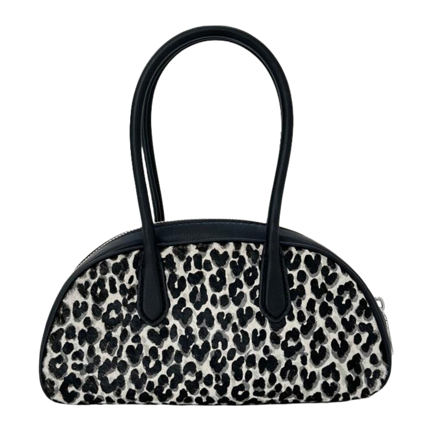 Michael Kors Lulu Small Handle Animal Print Satchel -Black Multi