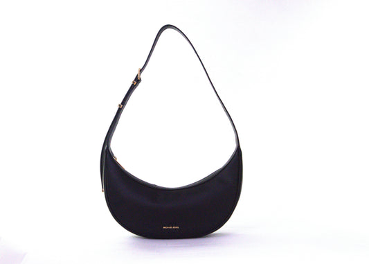 Michael Kors Avra Medium Convertible Leather Sling Crossbody - Black