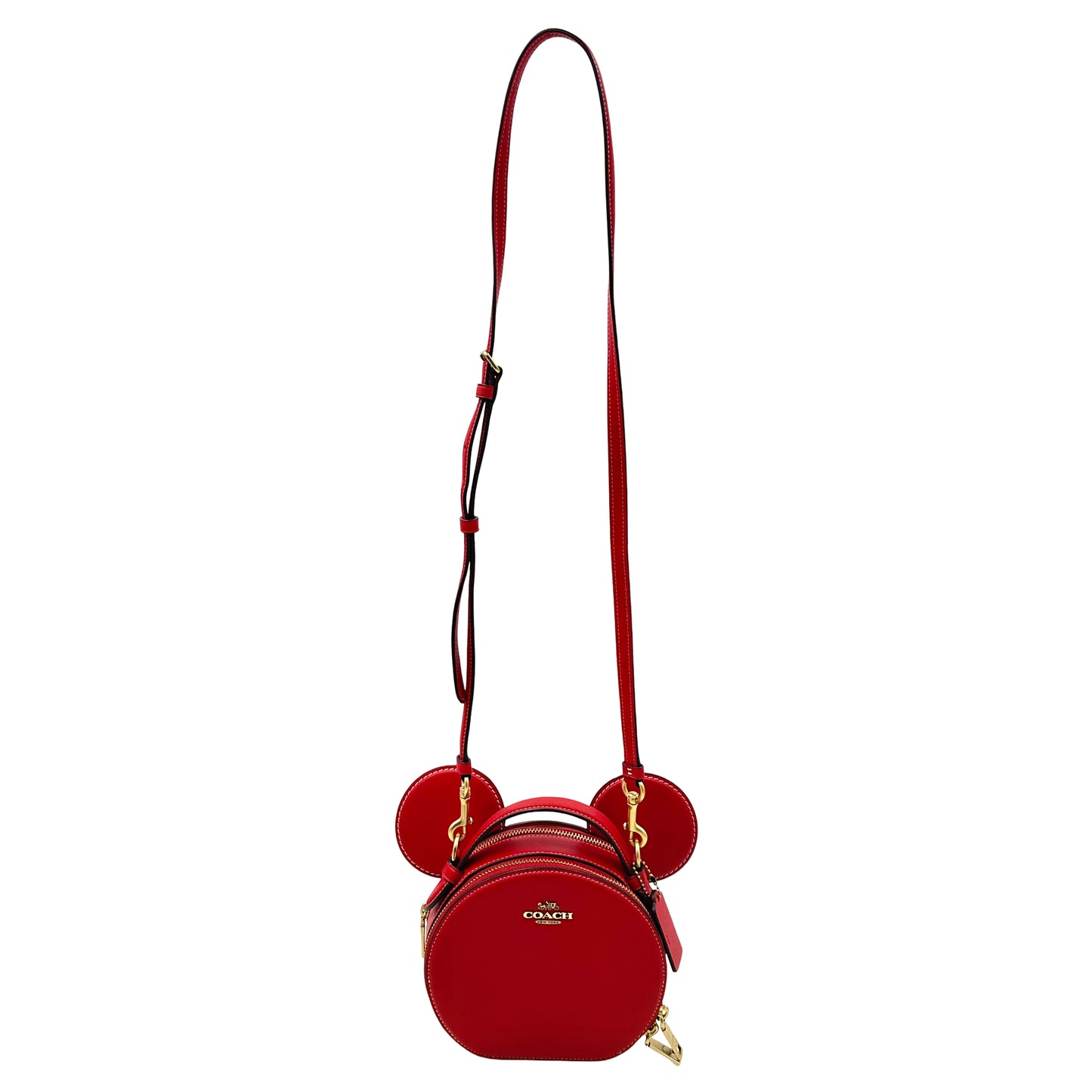 Coach Disney X Coach Mickey Mouse Ear Bag Smooth Leather - Electric Red