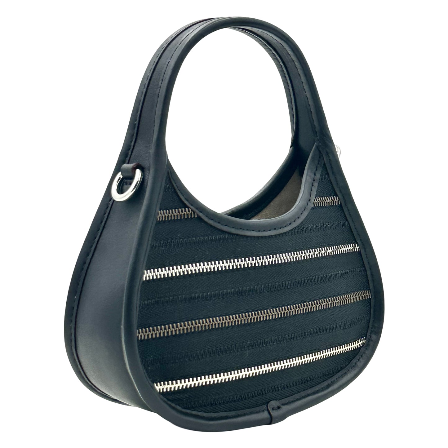 Coach Mini Ergo Upcrafted Zippers Crossbody Bag- Black