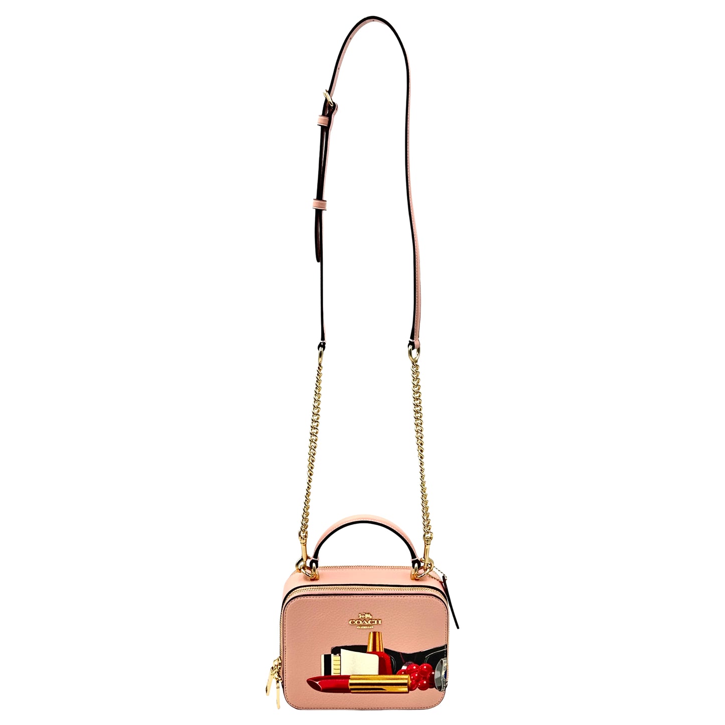 Coach X Tom Wesselmann Lipstick Box Crossbody- Light Pink Multi