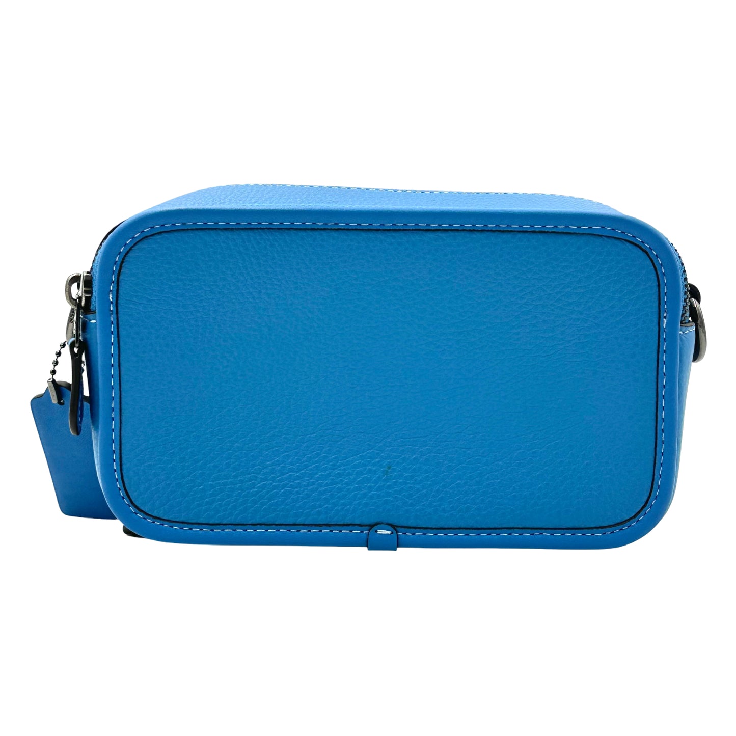 Coach Charter Slim Crossbody Bag in Pebbled Leather-Blue