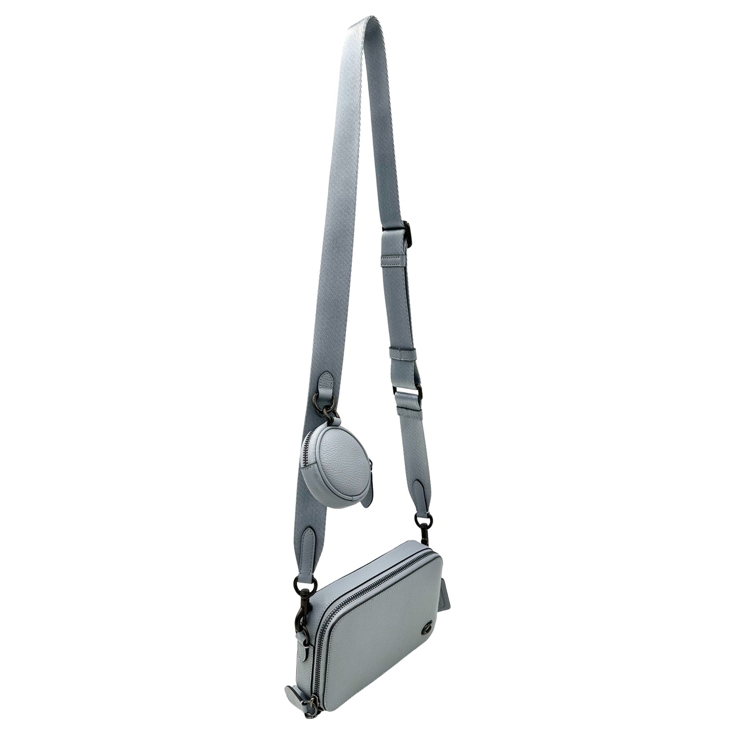 Coach Charter Slim Crossbody Bag- Grey Blue