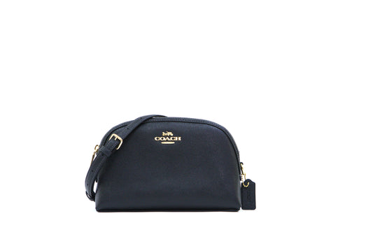 Coach Cross Grain Madison Crossbody - Black