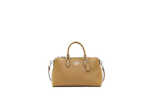 Coach Georgia Satchel Bag Pebble Leather - Light Saddle