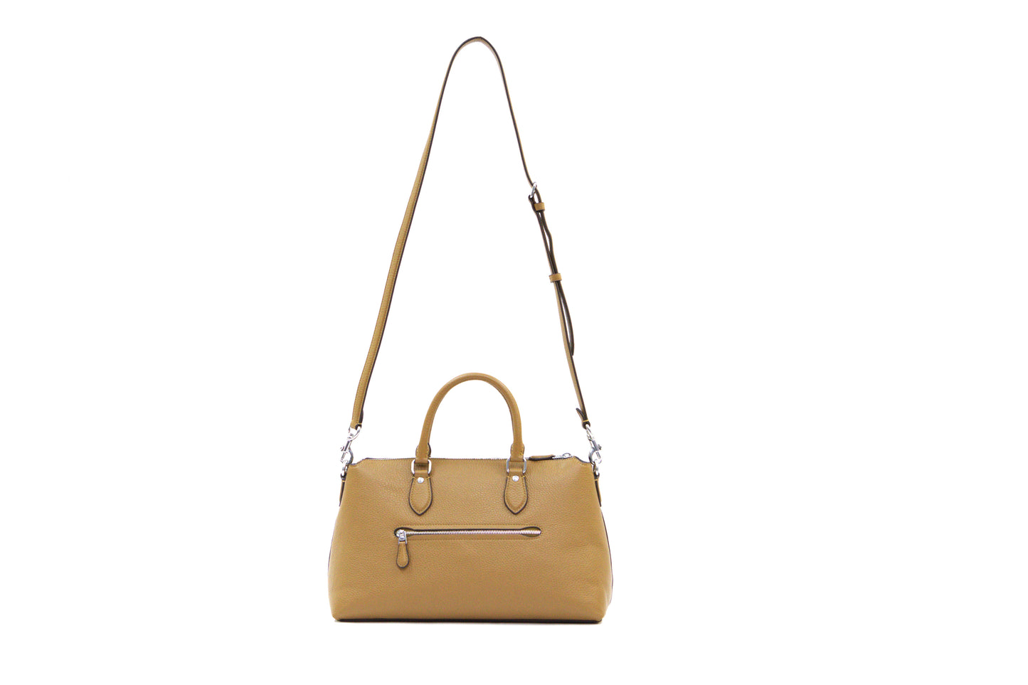 Coach Georgia Satchel Bag Pebble Leather - Light Saddle
