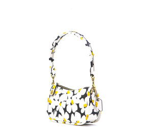 Coach Floral Print Glovetanned Leather Swinger Bag 20 - Chalk Multi - www.unoo.com