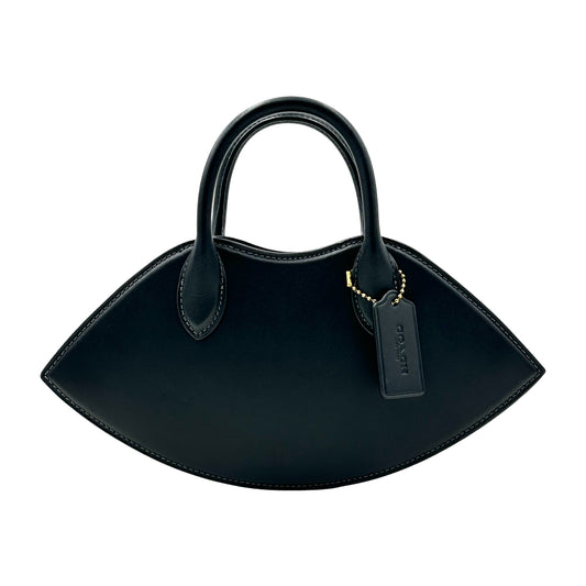 Coach Lip Top-Handle Crossbody Handbag Purse- Black