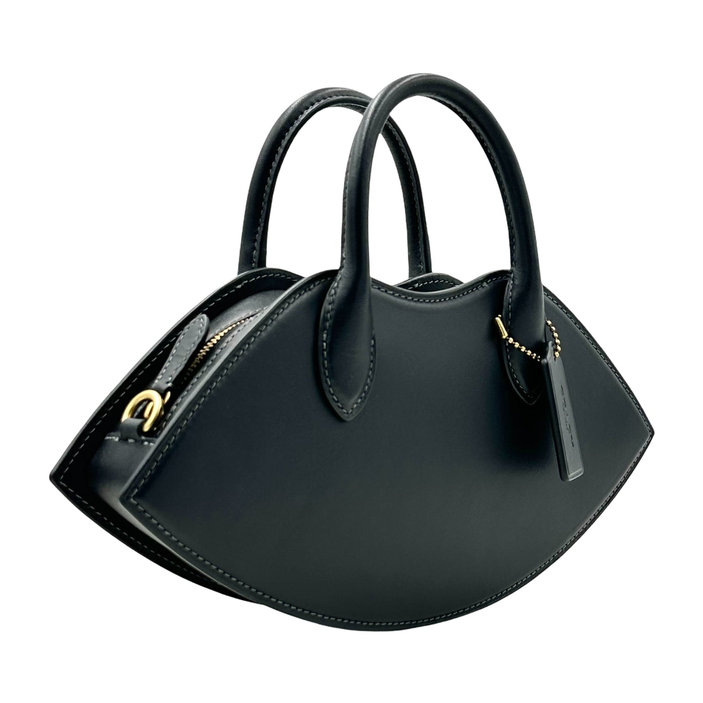 Coach Lip Top-Handle Crossbody Handbag Purse- Black
