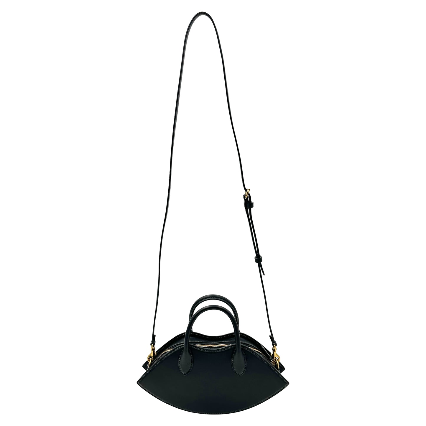 Coach Lip Top-Handle Crossbody Handbag Purse- Black