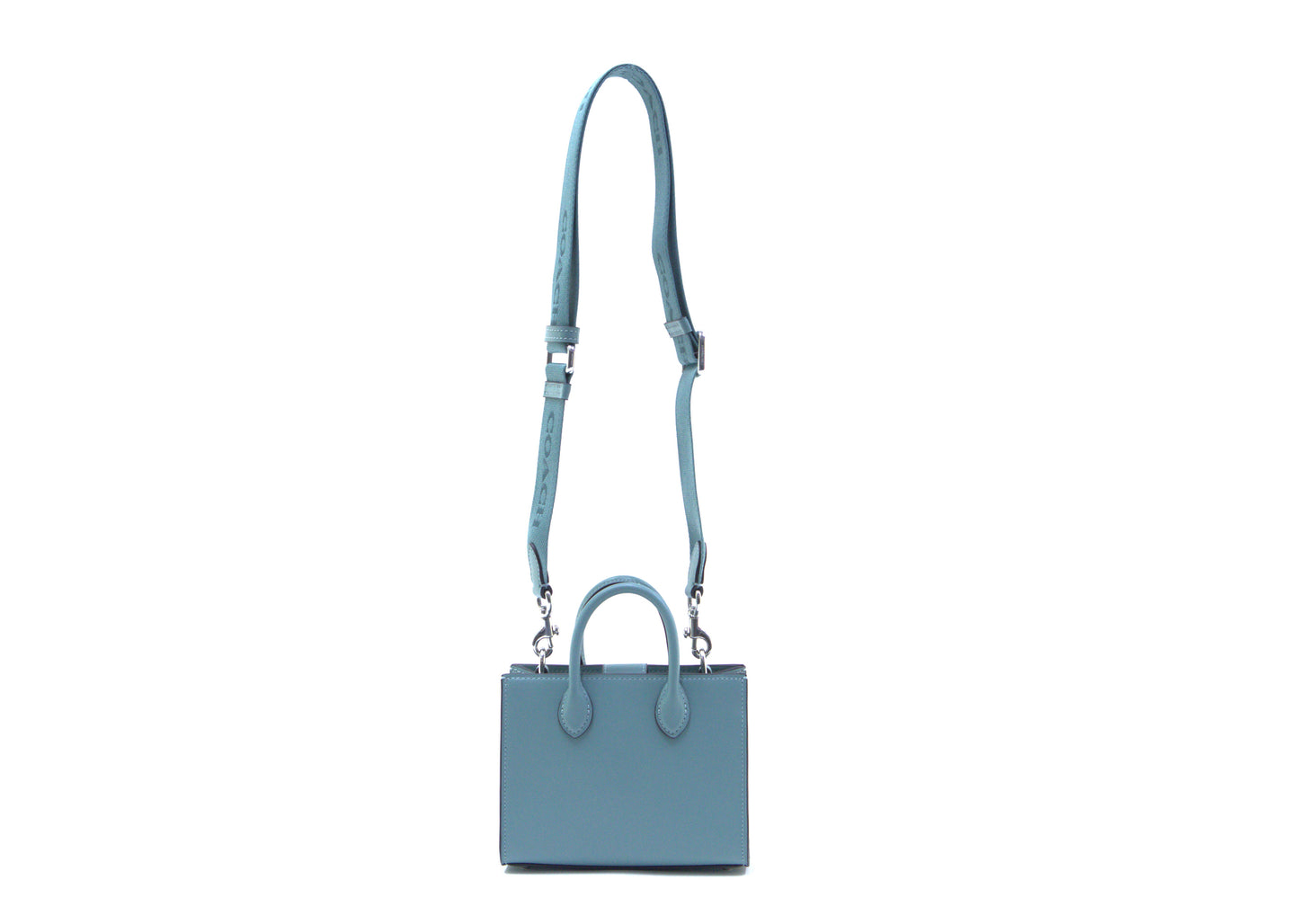 Coach Ace Top Handle Leather Tote Bag - Aquamarine