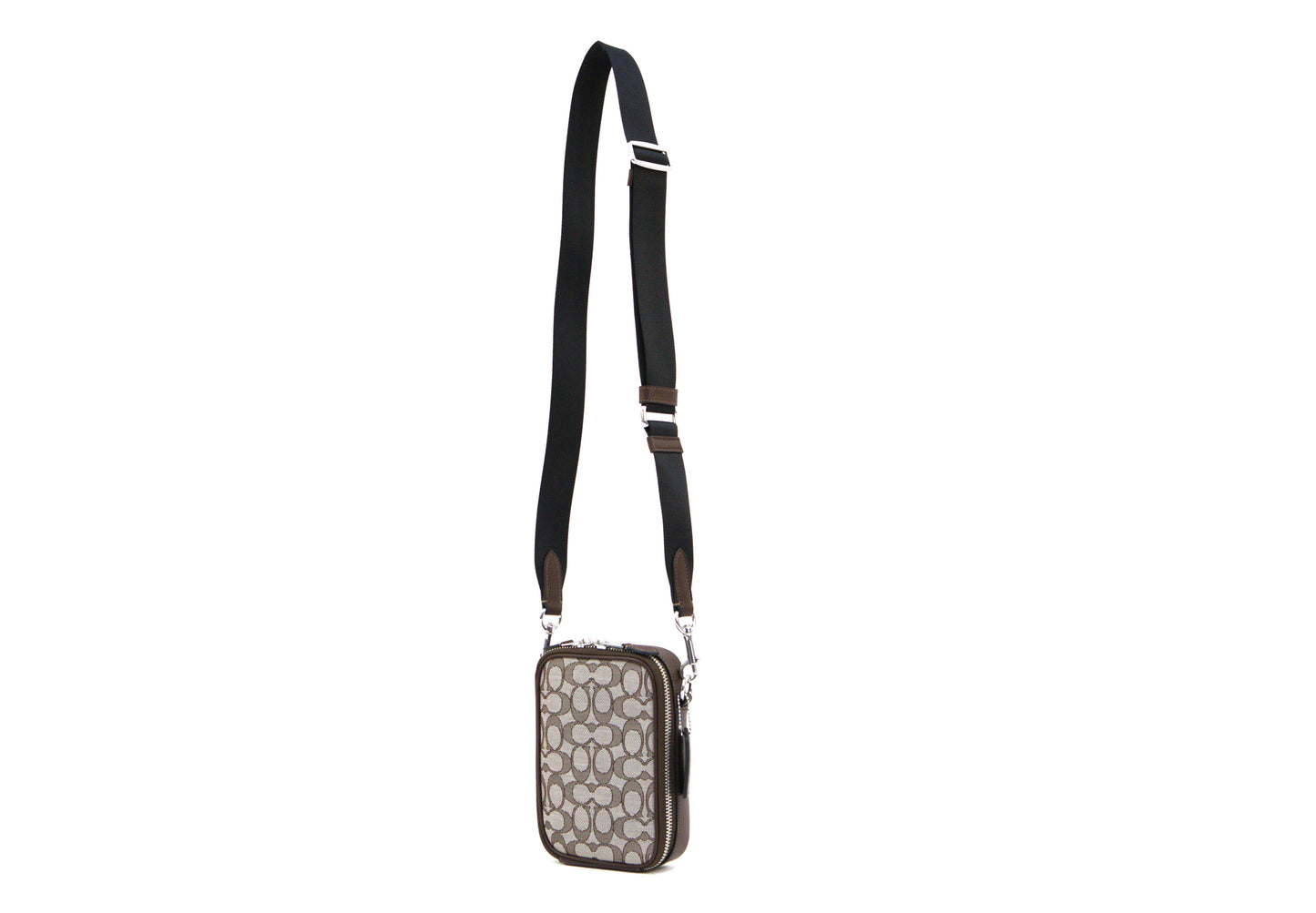 Coach Stanton Crossbody In Signature Jacquard - Oak/Maple