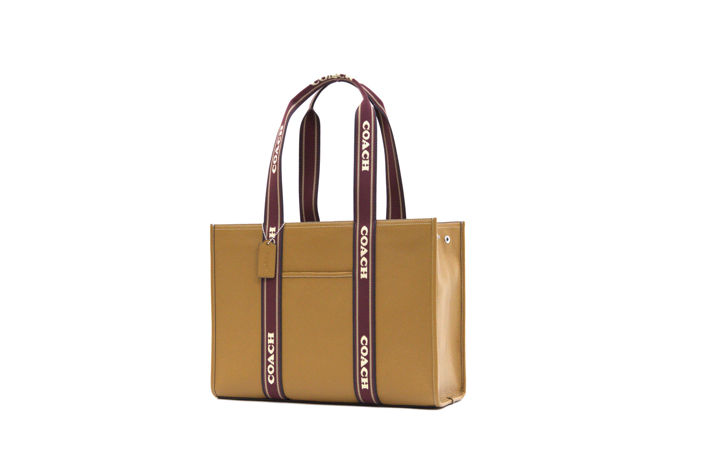Coach Large Smith Tote Pebble Leather Penny Shoulder Bag - Brown Multi