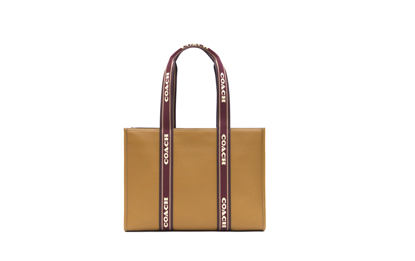 Coach Large Smith Tote Pebble Leather Penny Shoulder Bag - Brown Multi