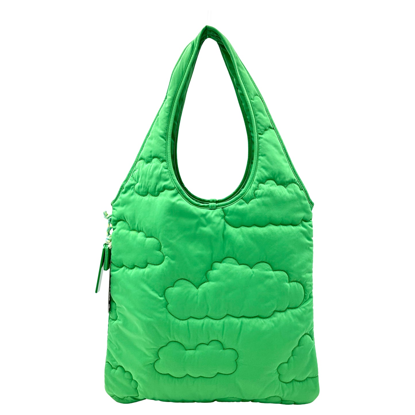 Coach Coachtopia Loop Flat Tote With Cloud Quilting- Olive Green