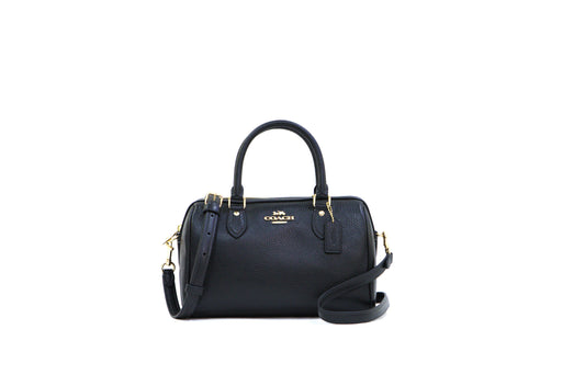 Coach Rowan Satchel Bag - Black