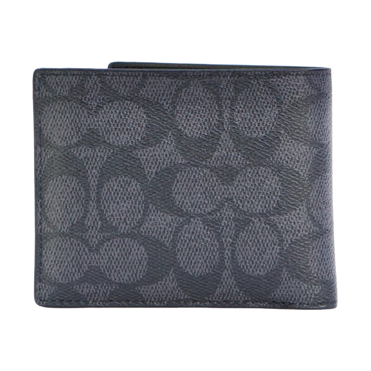 Coach 3 In 1 Wallet In Signature Canvas - Charcoal/Black