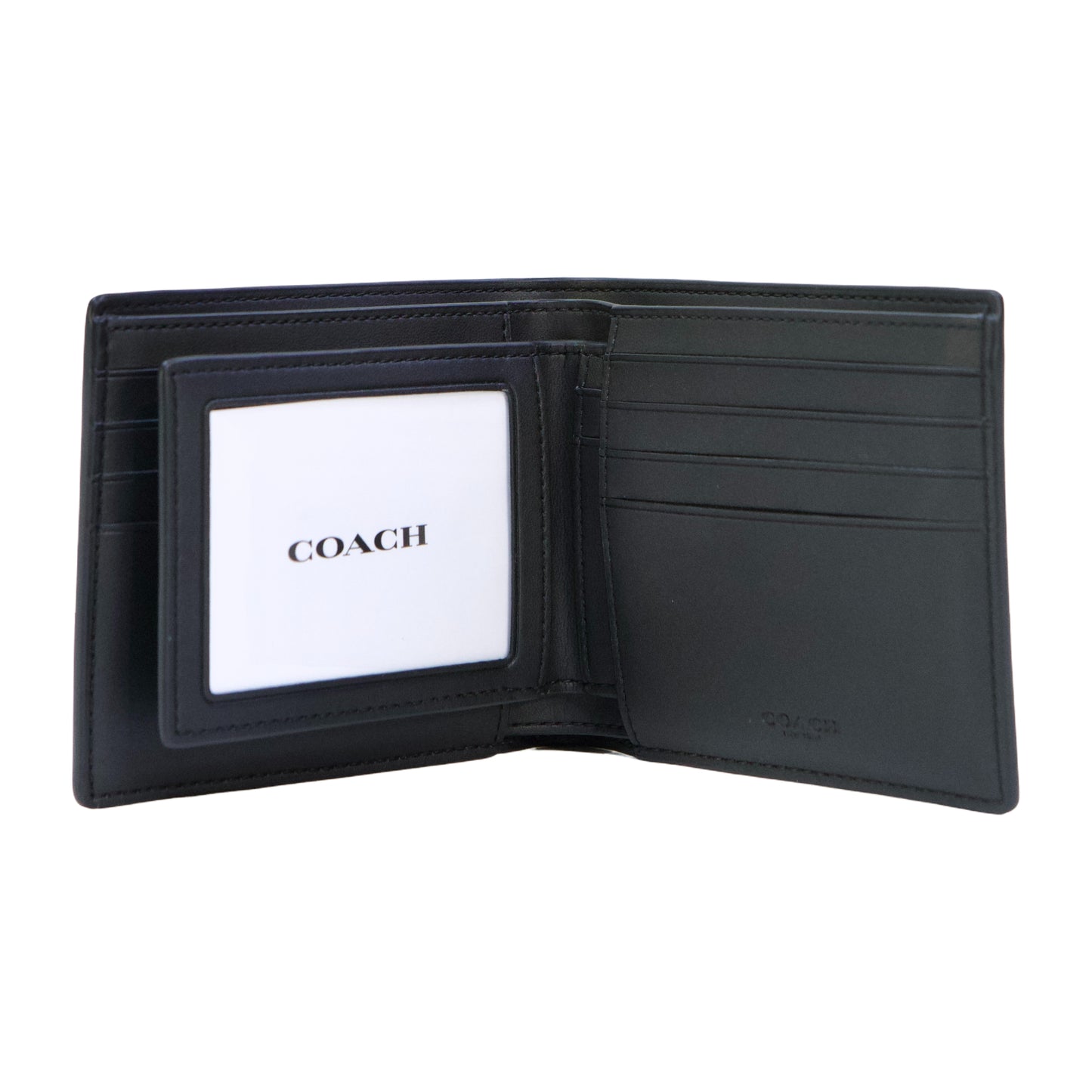 Coach 3 In 1 Wallet In Signature Canvas - Charcoal/Black