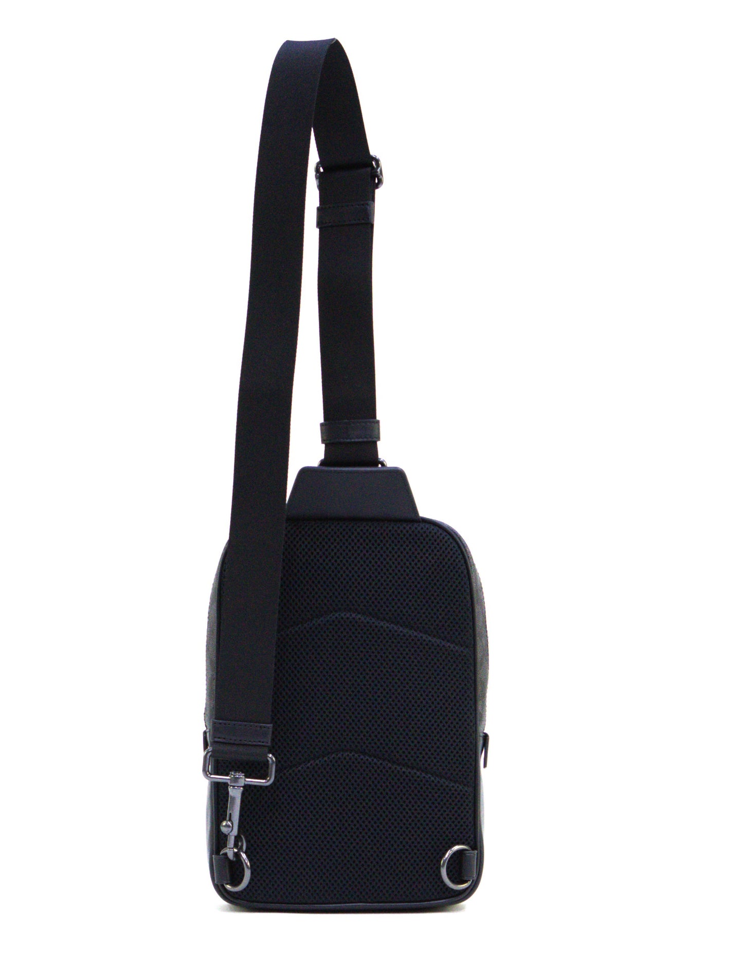 Coach Track Pack In Signature Canvas - Charcoal / Black