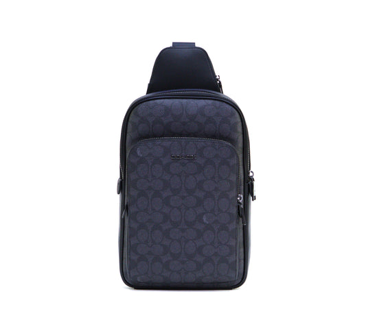 Coach Ethan Pack In Signature Canvas - Charcoal/Black