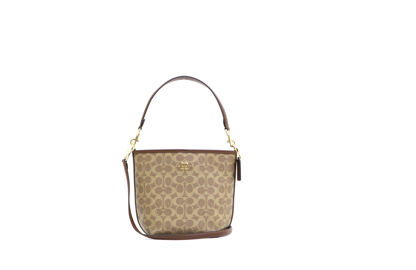 Coach City Bucket Bag In Signature Canvas - Tan / Brown