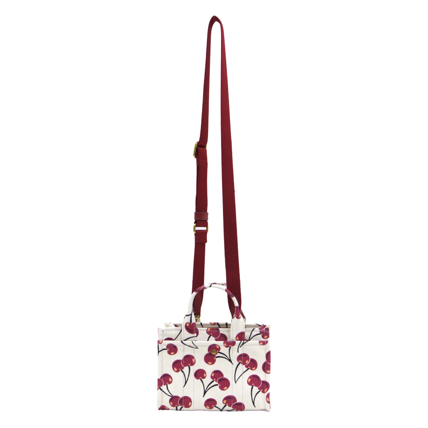 Coach Cargo Tote Bag 20 with Cherry Print - Chalk Multi