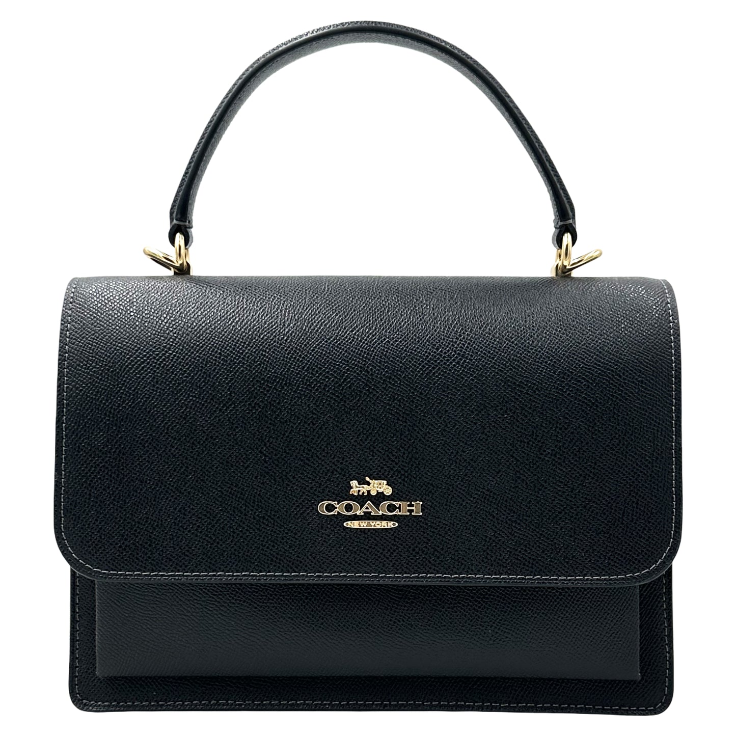 Coach Klare Crossbody Grain Top Handle Crossbody- Black