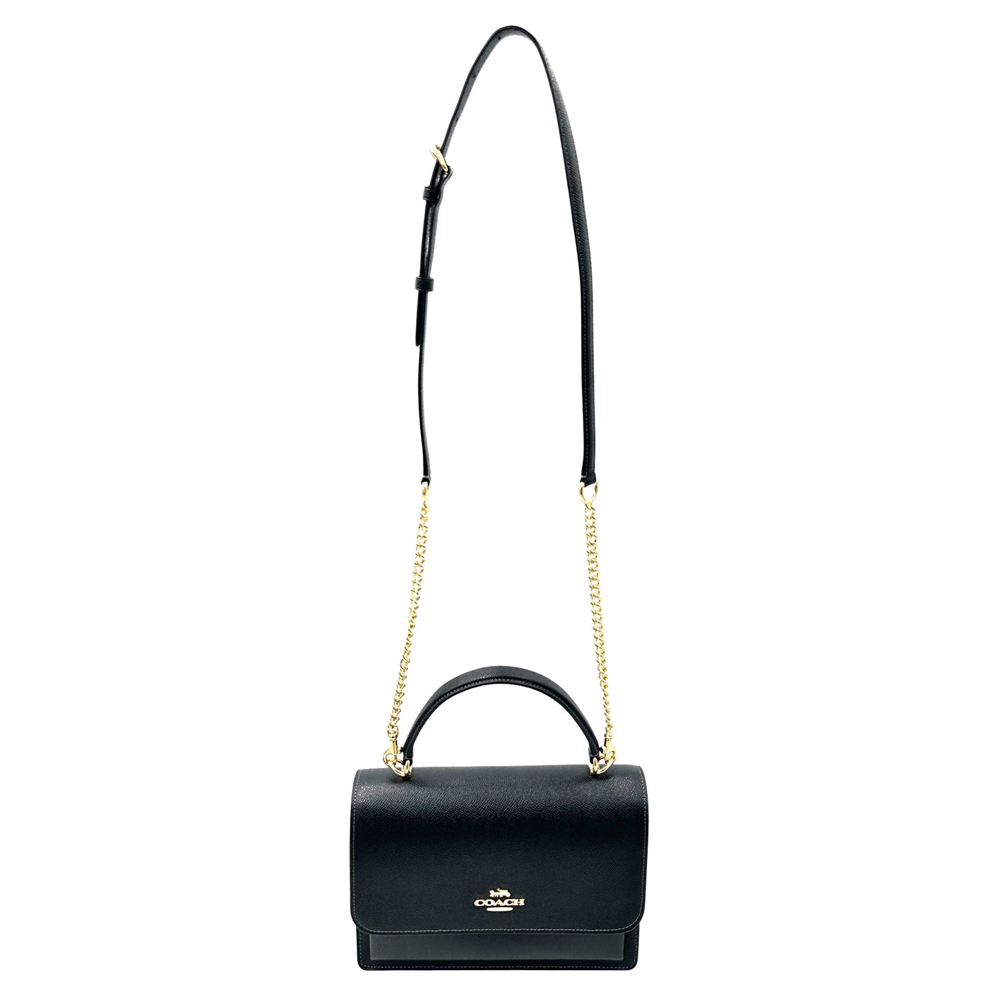 Coach Klare Crossbody Grain Top Handle Crossbody- Black