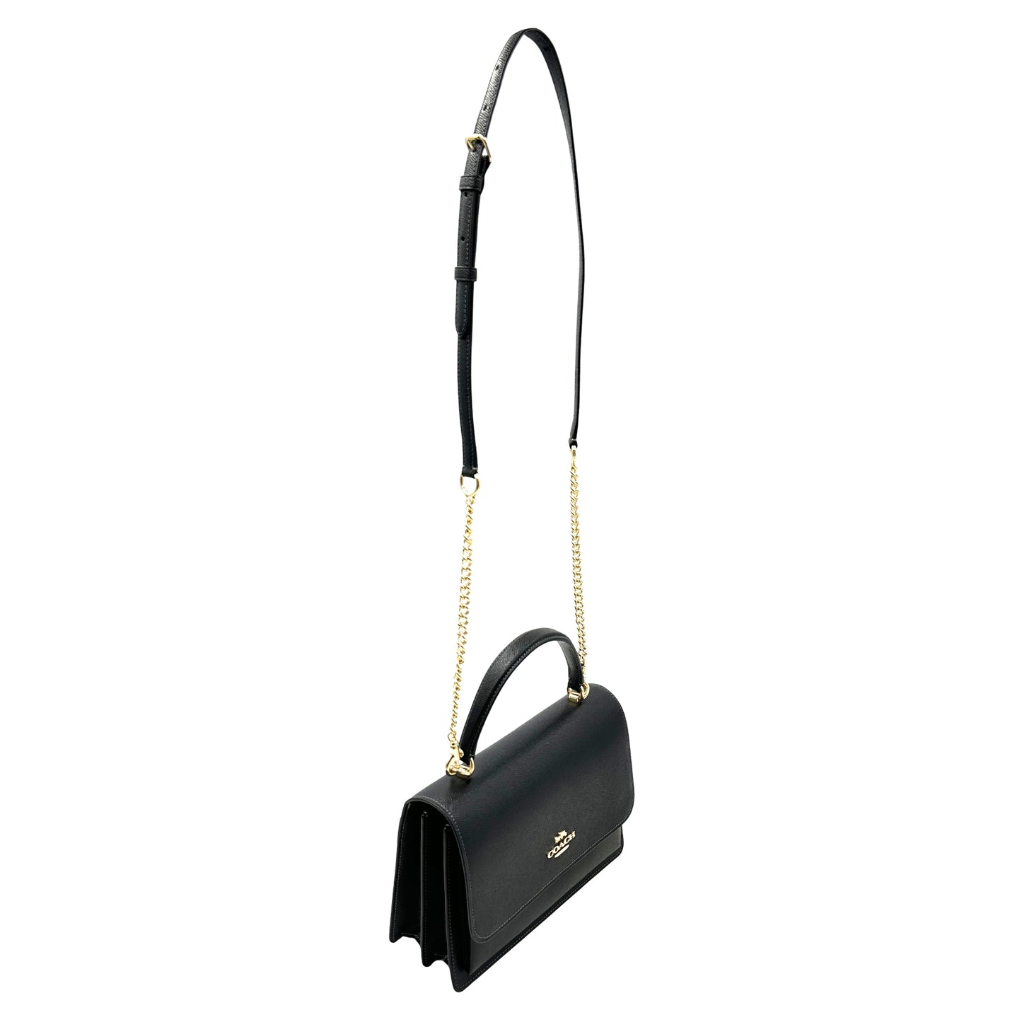 Coach Klare Crossbody Grain Top Handle Crossbody- Black