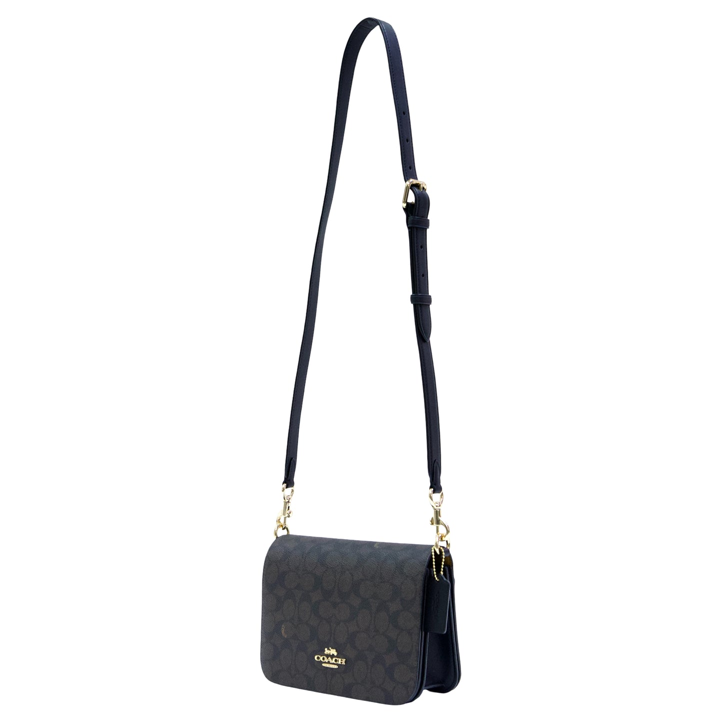 Coach Quinn Bag In Signature Canvas- Gold/ Walnut/ Black