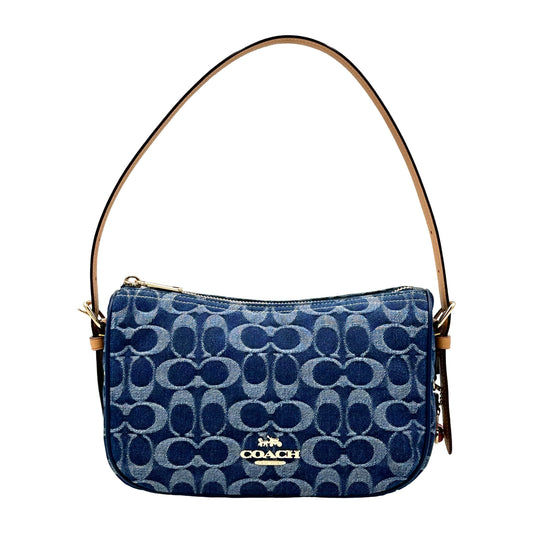 Coach Kailey Shoulder Bag In Signature Denim & Leather- Denim/Natural